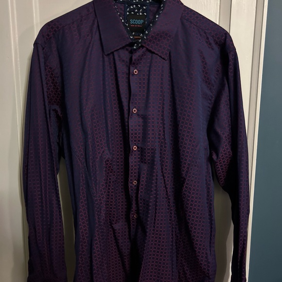 Scoop Men’s Dress Shirt - Purple - Picture 2 of 7